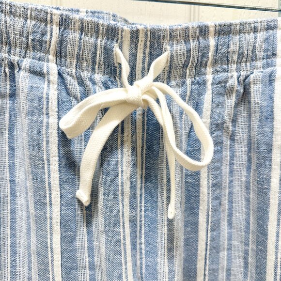 Roxy Women's Linen Blend Cargo Pant Size S Blue Cottagecore Coastal Boho Beach - Picture 6 of 15